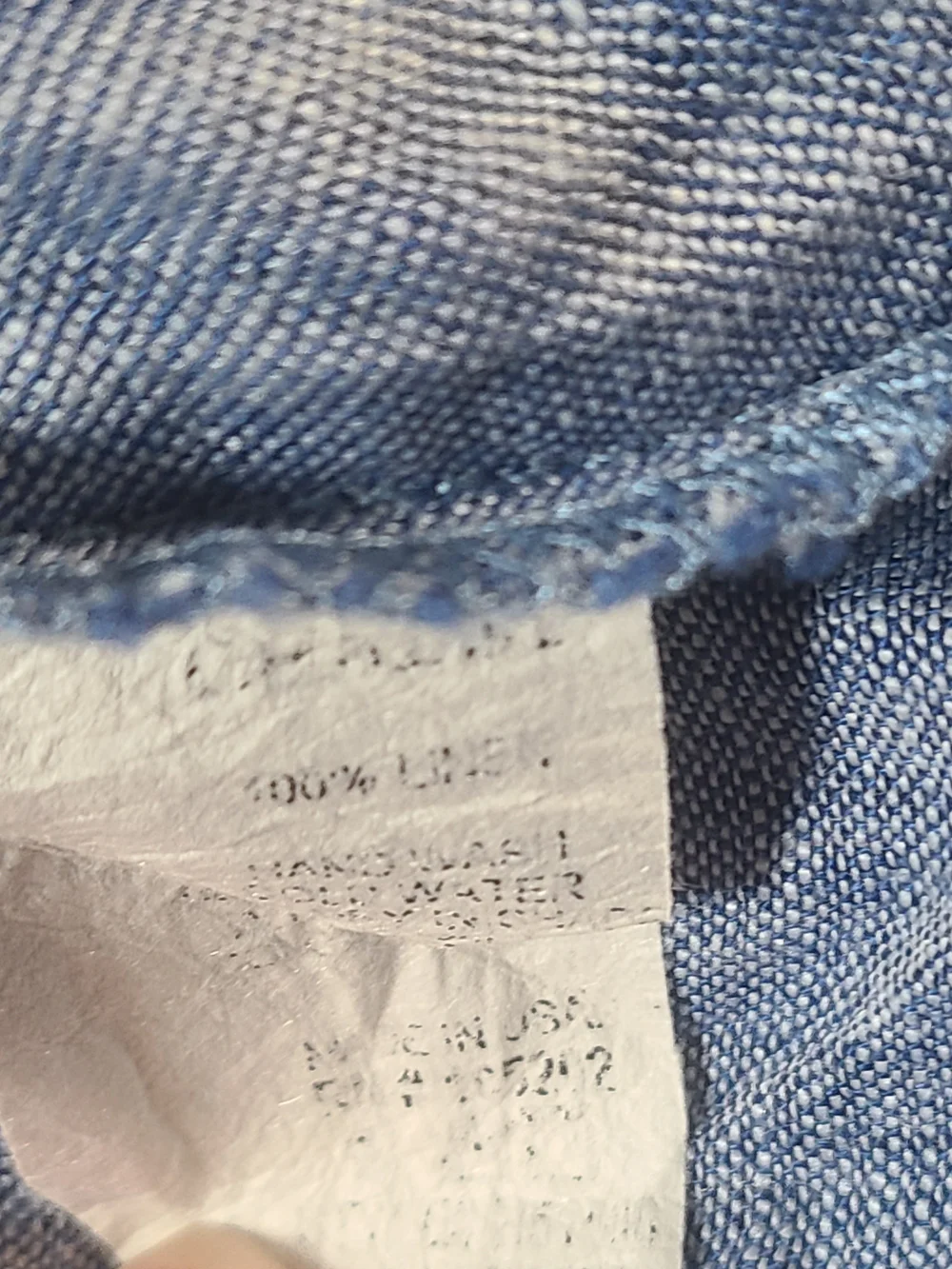 Chalet Womens Stylish Chic Sleeveless Blue High-Low Linen Tunic Size Small EUC - Picture 6 of 11